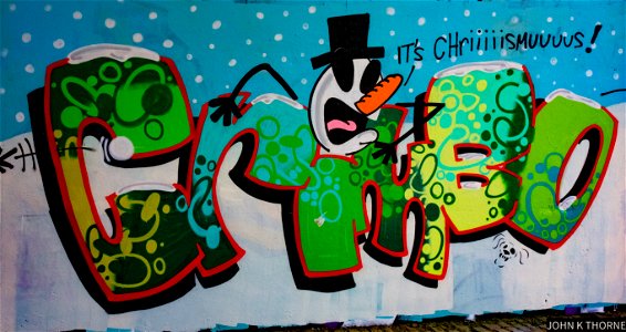 Christmas Graffiti Under The M20 Motorway