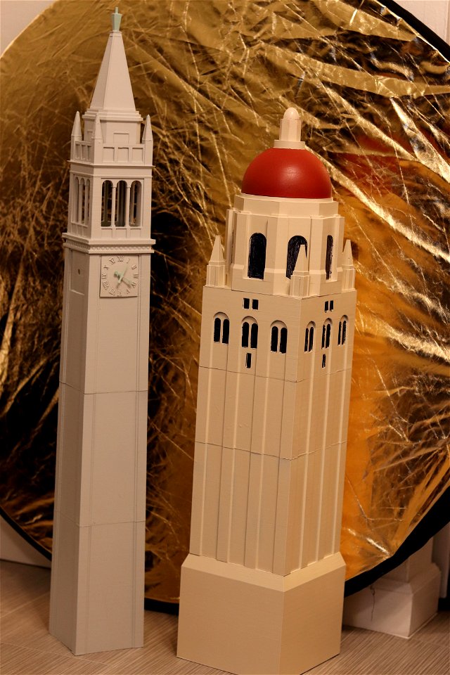 Sather Tower and Hoover Tower 3d Print