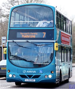 LJ51DHE Hadlow Village. This bus is 21 years old! This bus is still in service.