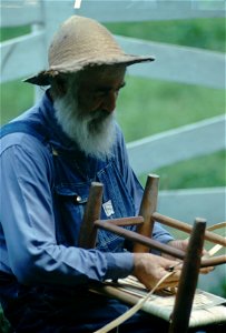 Chair Caning Demonstration photo