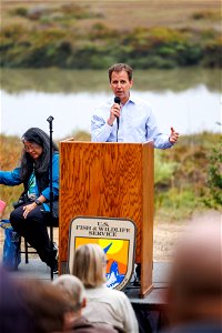 Regional director speaks during opening ceremony photo