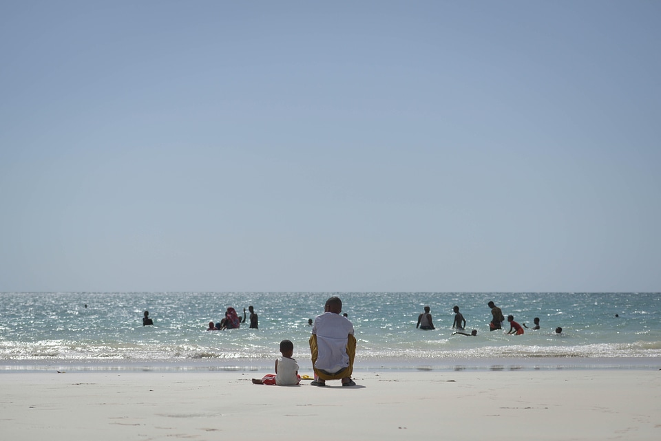 Beach child pleasure