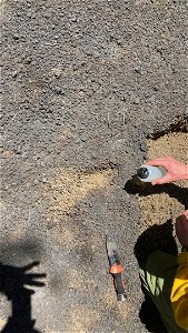 TunnelFireBAER_20220430_robballardasesseshydrophobicityonearFR414westof sunsetcraterNMDickFfleishman