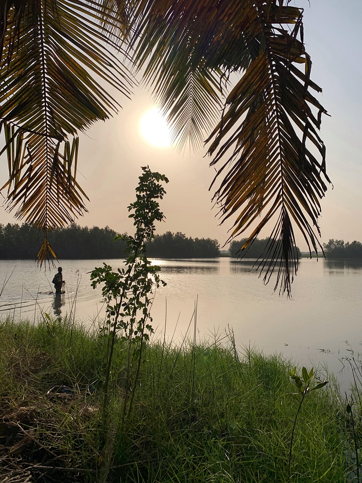 Landscape river lake