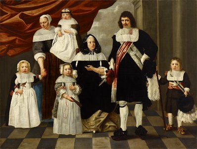 Nicolaes van Helt-Stockade (c.  / n. / ca. 1614–1669): Portrait of a Family / Perhemuotokuva / Familjeporträtt