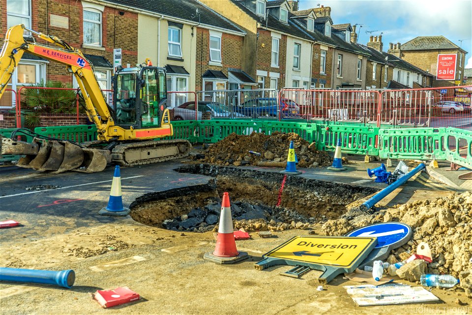 Another Sinkhole A26 Tonbridge Road Maidstone.