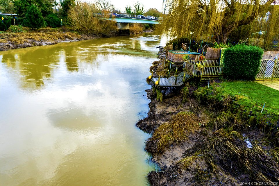 In the 1967 Film Half a Sixpence. This is the exact spot they find the sixpence. River Medway Aylesford.
