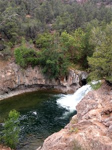 Fossil Creek waterfall