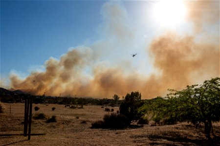 Smoke from the Elk Fire