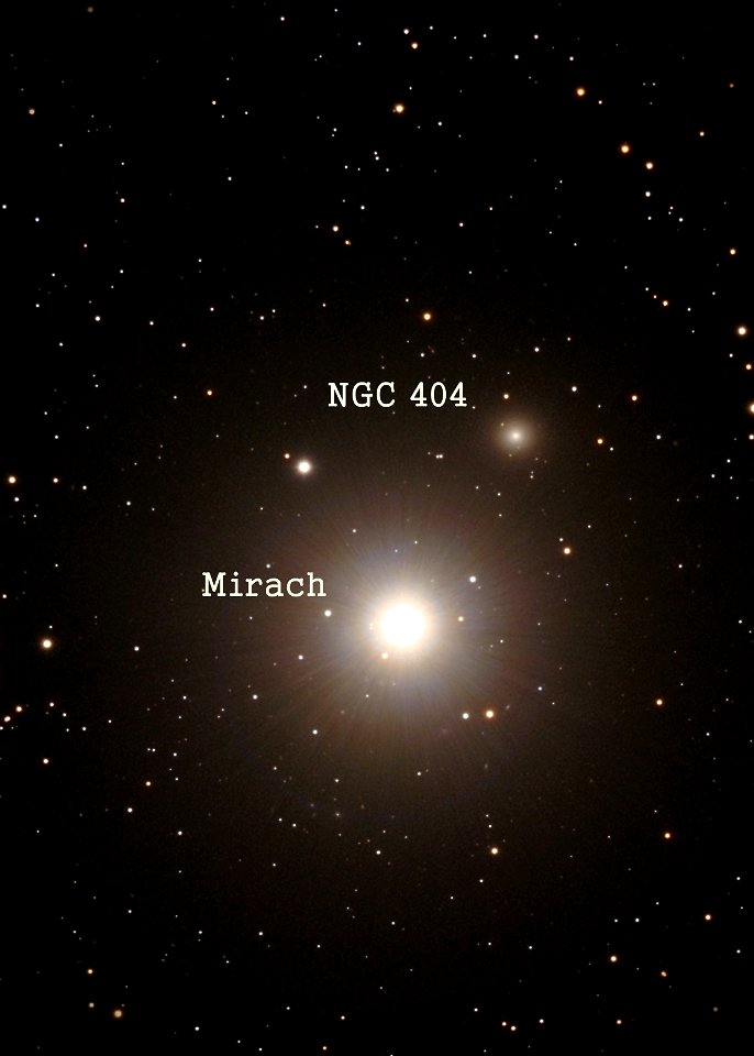 Mirach and NGC 404 or "Mirach's Ghost"