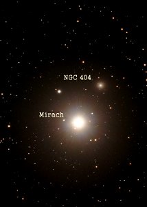 Mirach and NGC 404 or "Mirach's Ghost" photo