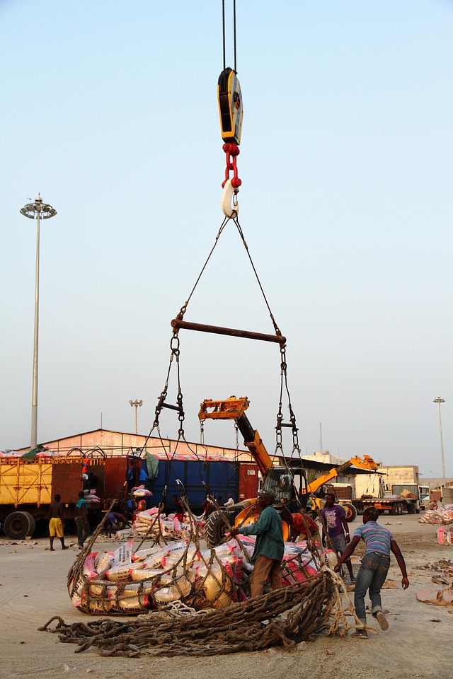 Landscape truck maritime transport