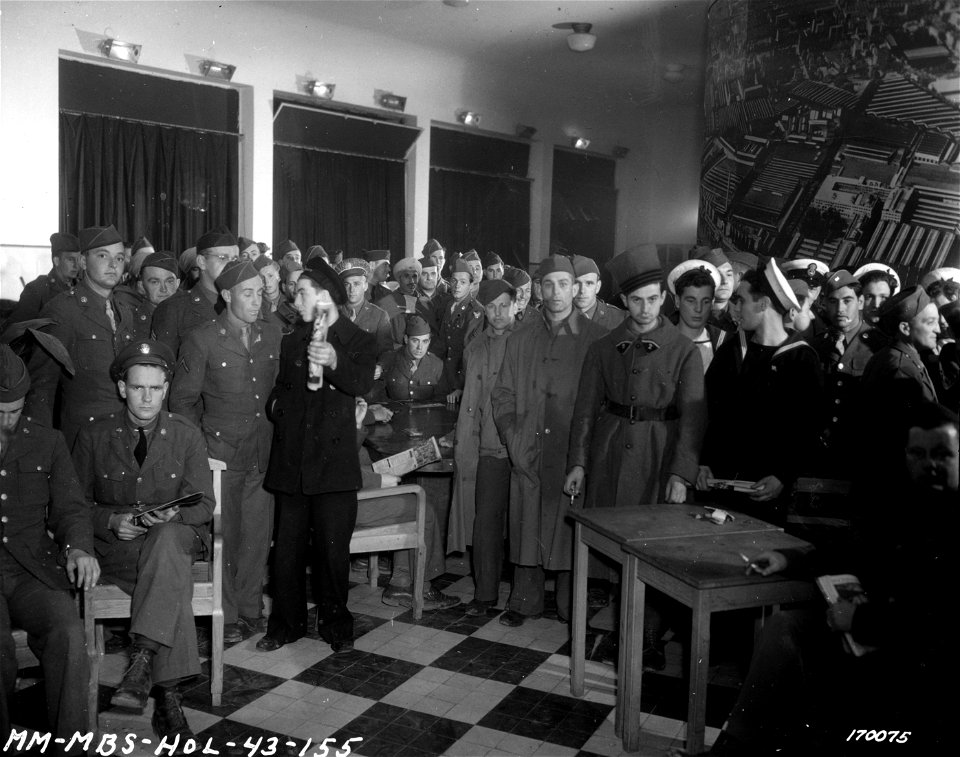 SC 170075 - Interior of the American Red Cross Club in Oran, North Africa. 20 February, 1943.