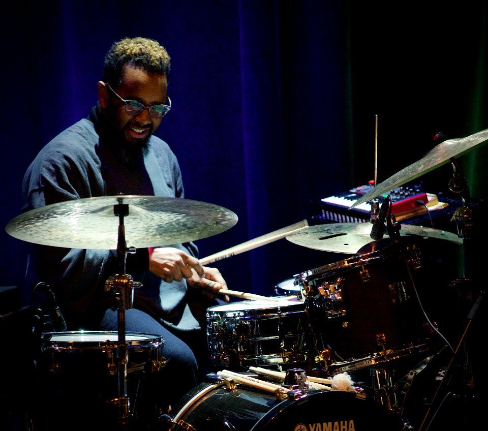 Jeff Parker Quartet, Transition Festival Tivoli Vredenburg Utrecht, 8 april 2017 - Jamire Williams photo