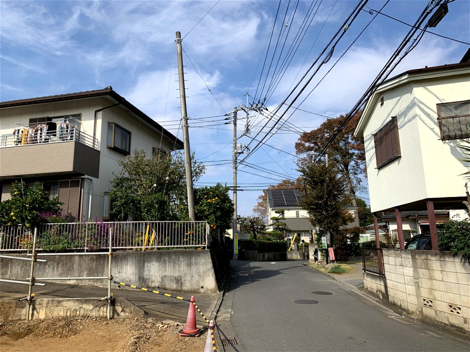 Saiwaicho in Higashikurume-shi in November
