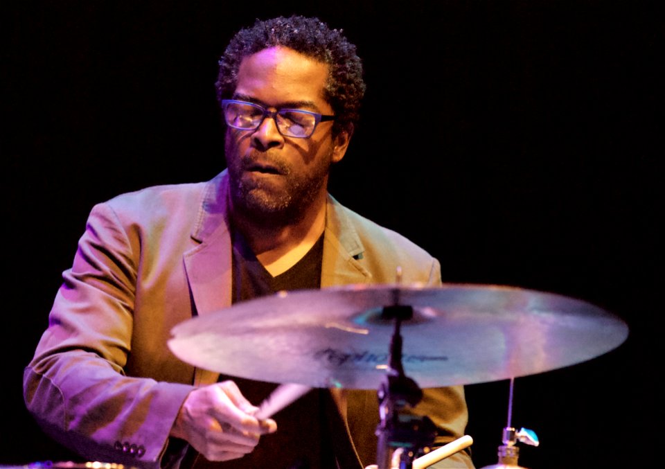 Tomasz Stańko Quartet 16 maart 2014 Lantaren Venster Rotterdam - Gerald Cleaver