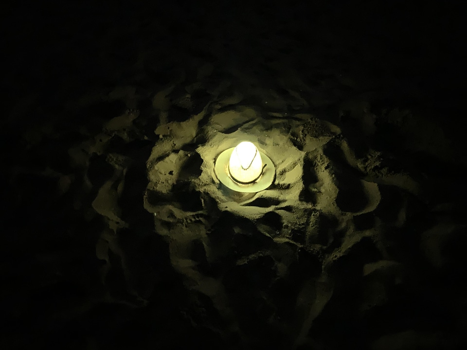 Darkness sand lamp