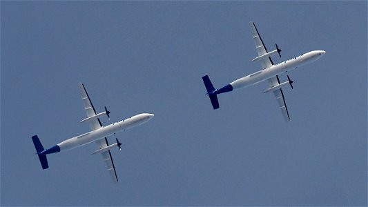 Bombardier Dash 8-Q402 9H-PET Sky Alps (Operated by Luxwing) - Düsseldorf to Bolzano (23000 ft.)