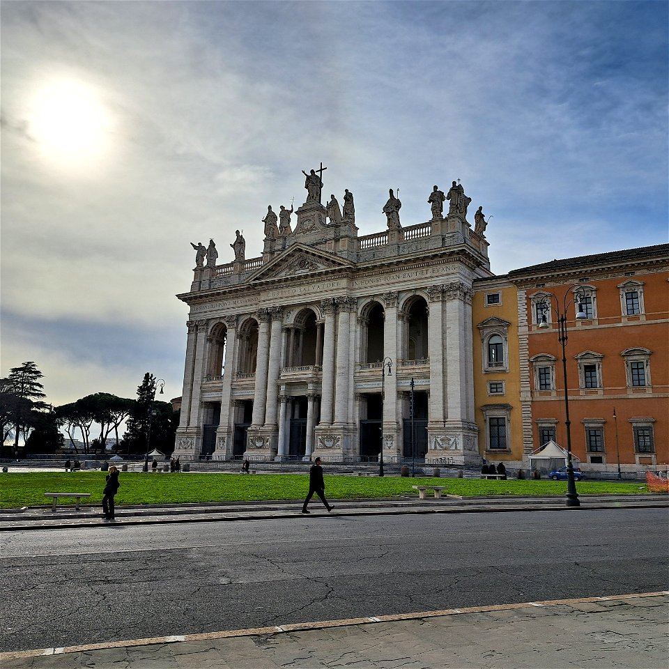 Outside San Giovanni in Laterano Rome Italy