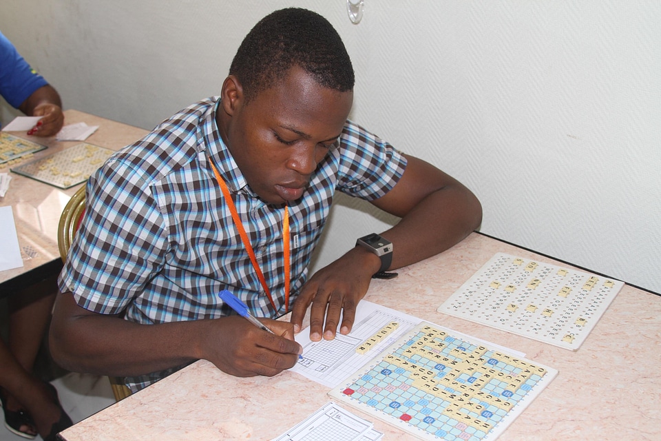 Board games scrabble play