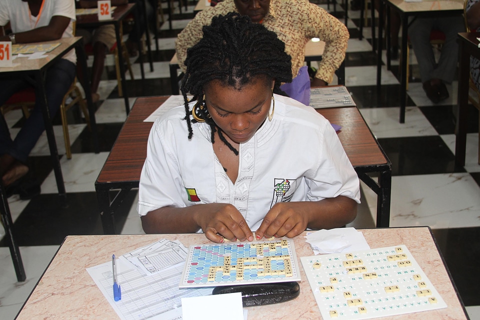 Board games scrabble play