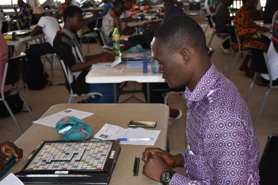 Board games scrabble play