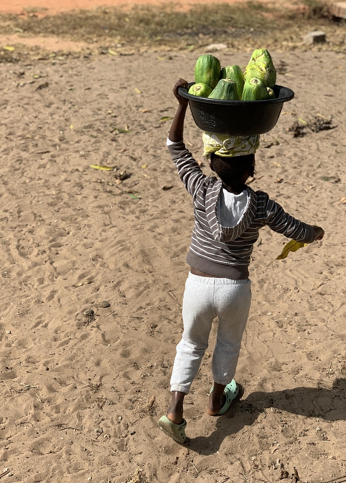 People girl fruits