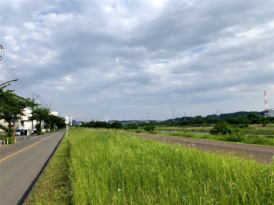 Tama River in Yotsuya, Fuchu-shi