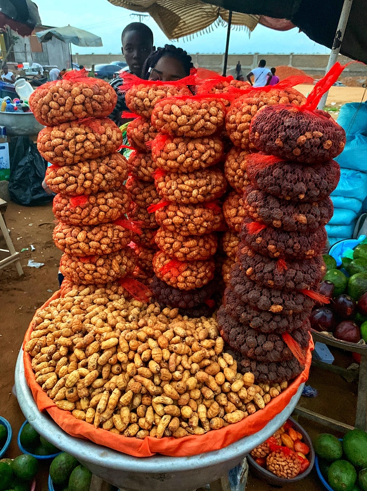 Market food stall photo