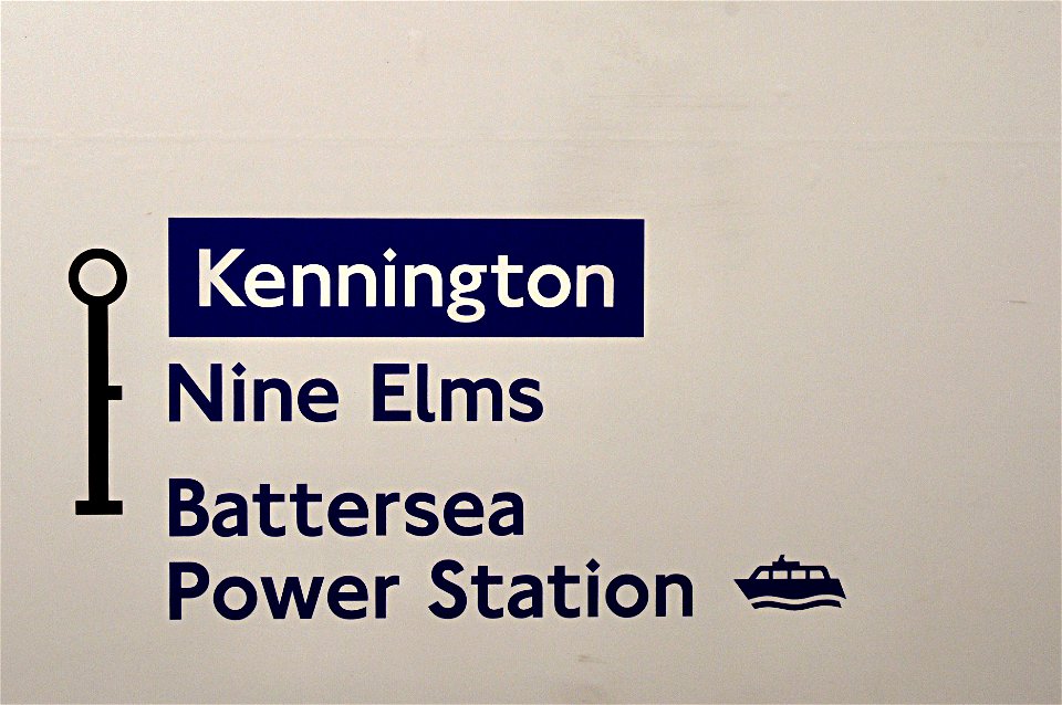 Signage at Kennington updated for new service