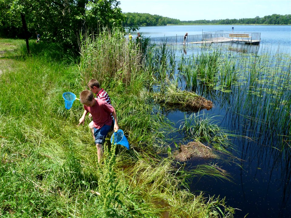 Fishing for native aquatic species photo