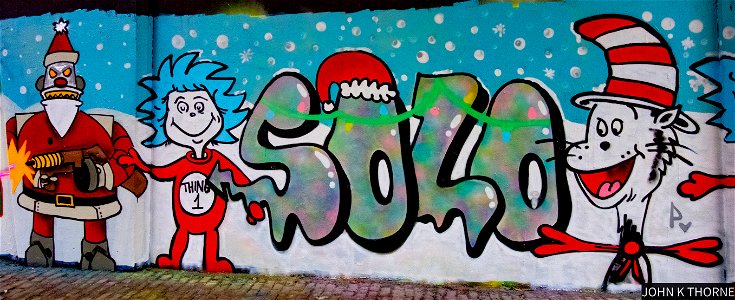 Christmas Graffiti Under The M20 Motorway