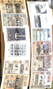 Antiques Stall Preparation The Illustrated London News 1897 Queen Victoria's Diamond Jubilee Colour Plates - Diary Note > description from publication placed inside cello bag for picture framer
