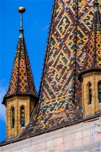 Colorful Pattern on Church Towers photo
