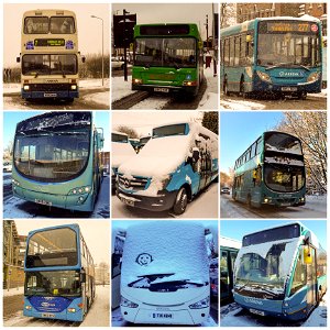 Buses in The Snow ⛄️ photo