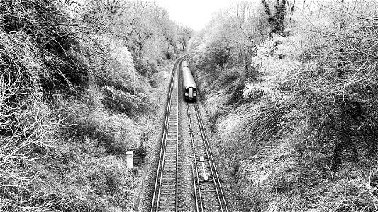 Slow motion train. Medway Valley Line