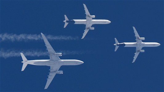 Three Lufthansa Jets from Frankfurt: photo