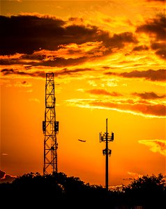 Gauteng November Sunset towards OR Tambo International Airport
