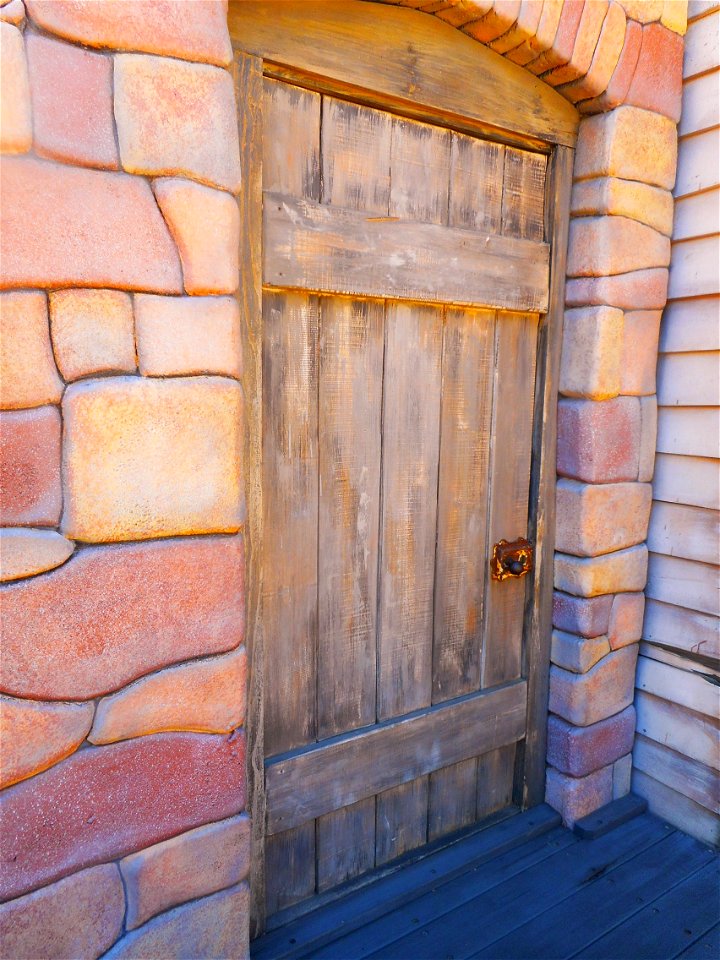 Painted door