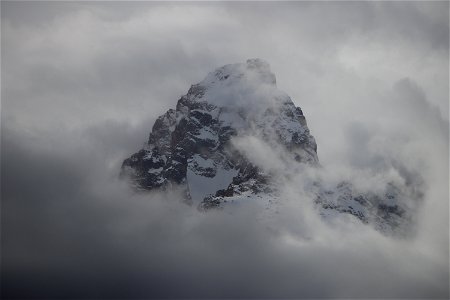 Cloudy Grand Teton