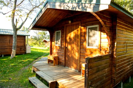 A sample cabin at Brooks Lodge- Photo courtesy of C. Chapman photo