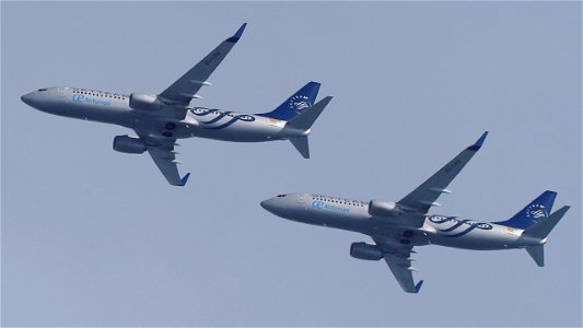 Boeing 737-85P EC-LPQ Air Europa (SkyTeam Livery) from Madrid (11000 ft.)