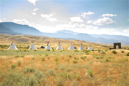 Yellowstone Revealed: Teepees at North Entrance in Gardiner, Montana