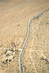 Aerial view of Joshua Tree National Park West Entrance photo