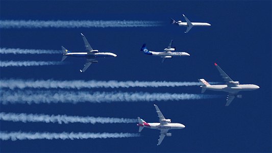 A collection of planes over Munich: