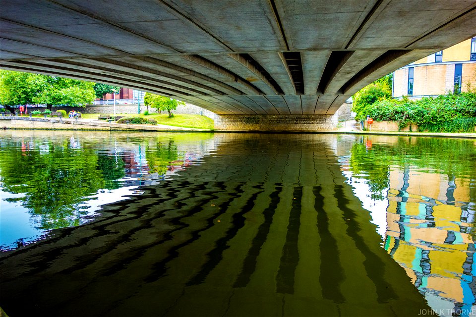 River Medway Road Bridge Reflections