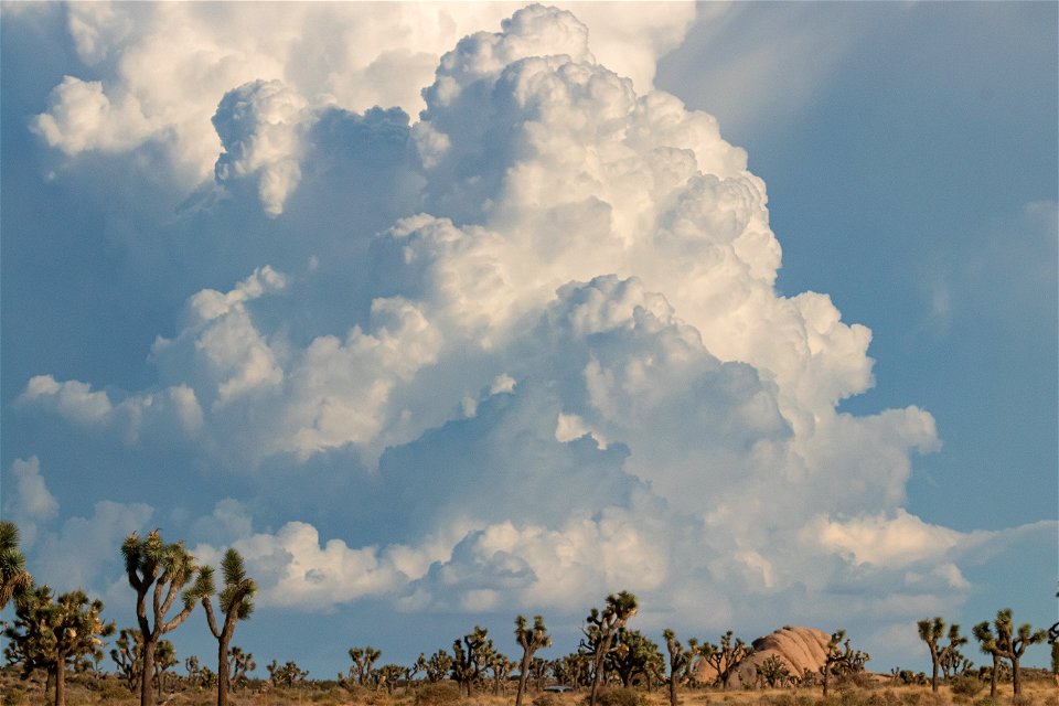 Clouds build from Geology Tour Road