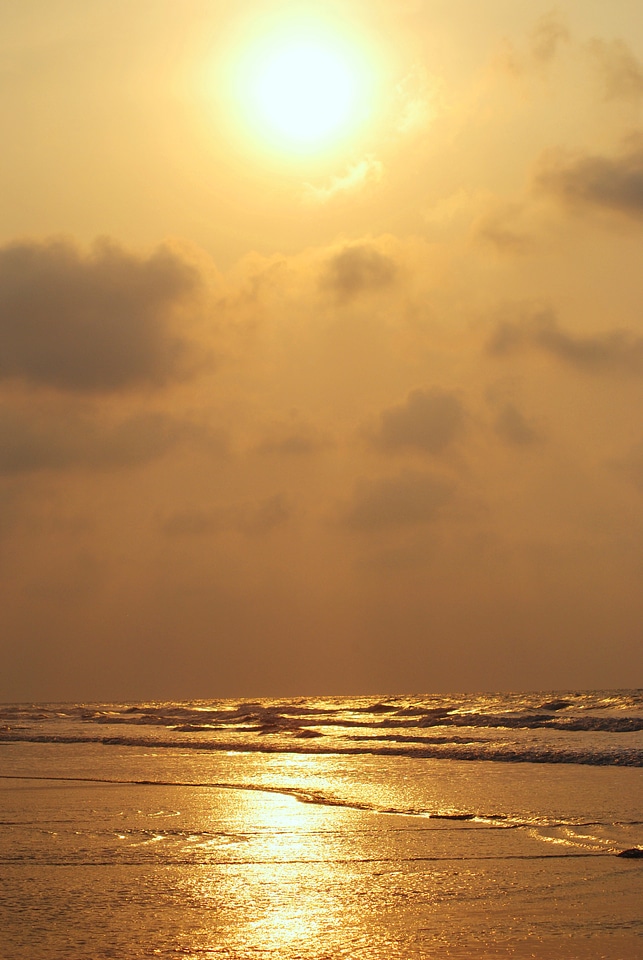 Sea clouds sunrise