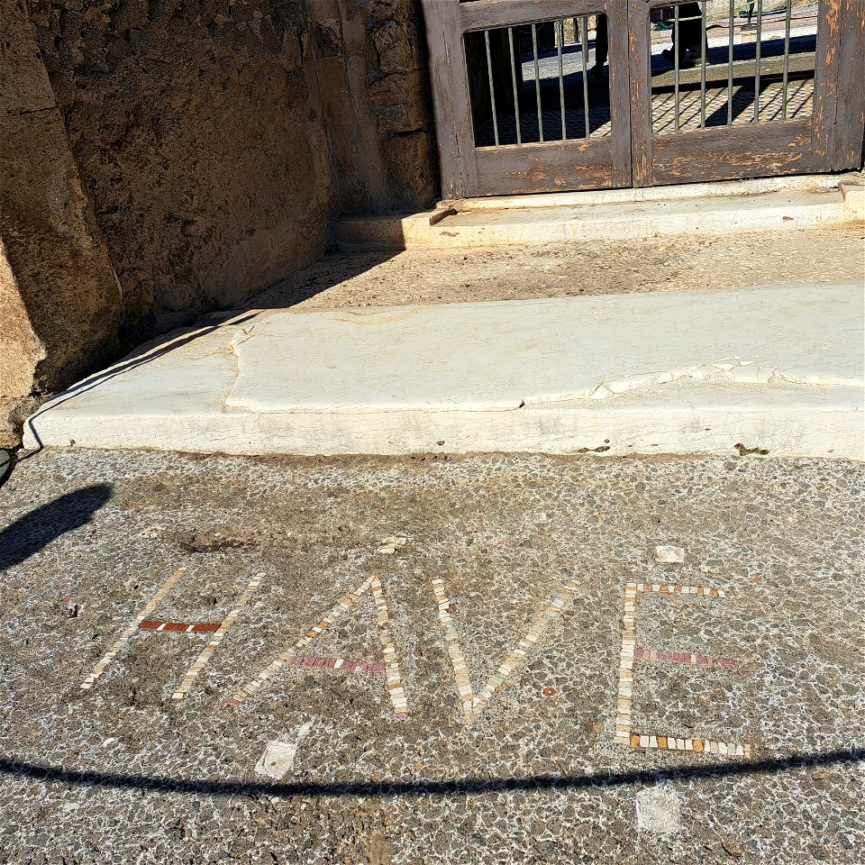 Welcome in Latin Ruins Pompeii Italy House of Faun