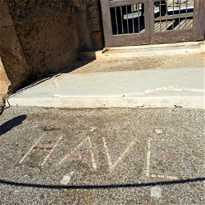 Welcome in Latin Ruins Pompeii Italy House of Faun